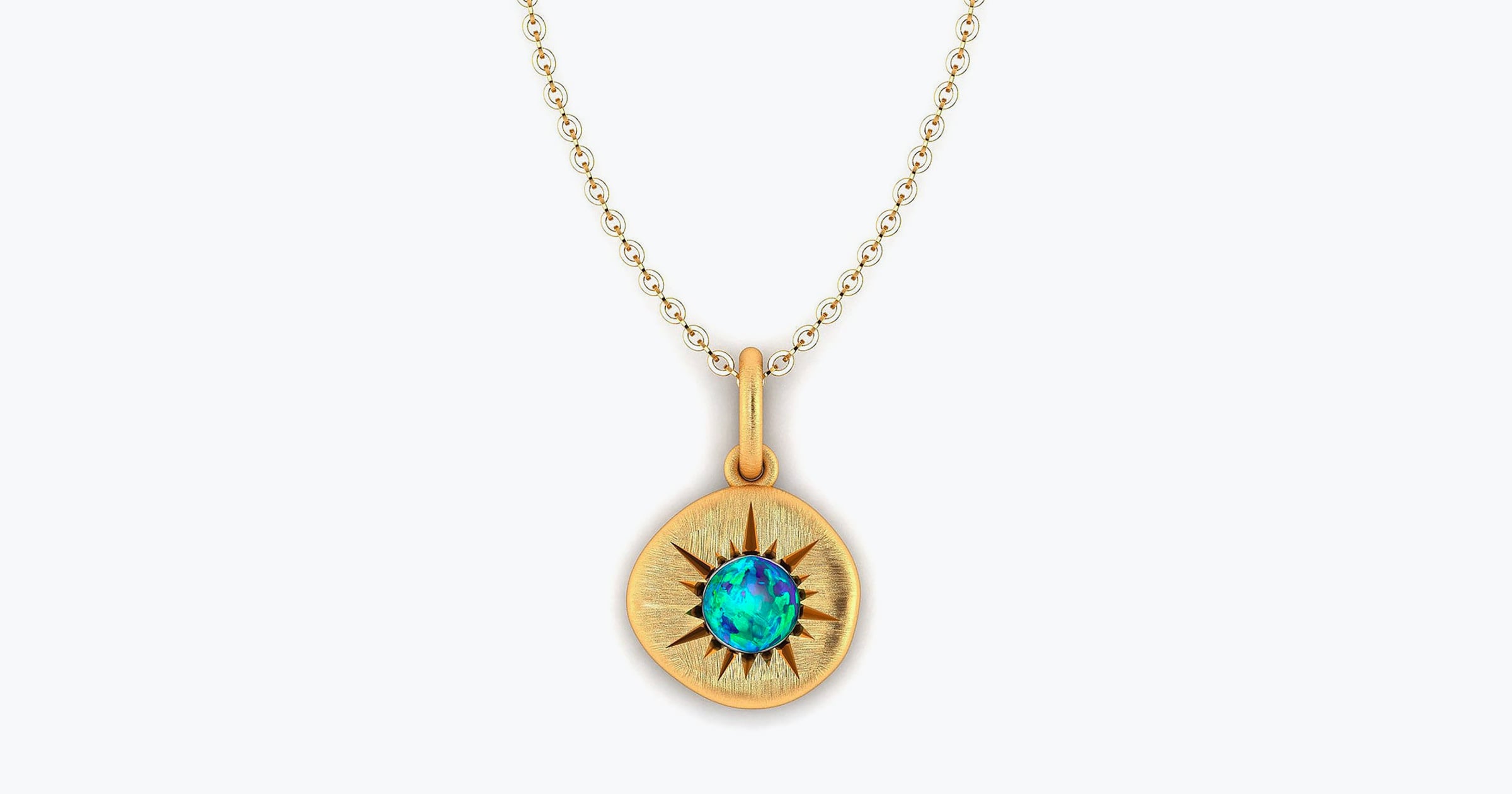 Australian Black Opal Necklace